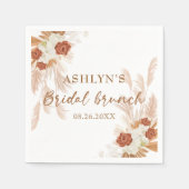 Boho Pampas Grass Elegante Banca del Gottardo Serviette (Vorderseite)