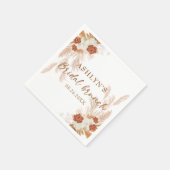 Boho Pampas Grass Elegante Banca del Gottardo Serviette (Ecke)