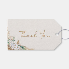 Boho Pampas Grass Favor Tag | Neutral Beige Boho Geschenkanhänger