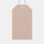 Boho Pampas Grass Floral Girl Babydusche Geschenkanhänger (Rückseite)