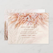 BOHO Pampas Grass Floral Hochzeit speichern das Da Postkarte (Vorne/Hinten)