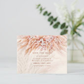 BOHO Pampas Grass Floral Hochzeit speichern das Da Postkarte (Stehend Vorderseite)