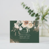 BOHO Pampas Grass Floral Hochzeit speichern das Da Postkarte (Stehend Vorderseite)