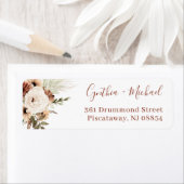 Boho Pampas Grass Floral Terracotta Rede (Insitu)