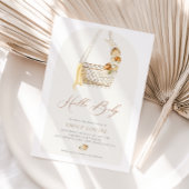 Boho Pampas Grass Gender Neutral Hallo Baby Dusche Einladung