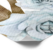 Boho Pampas Grass Gender Reveal Party Begrüßungsze Poster (Ecke)