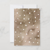 Boho Pampas Grass Gender Reveal Party Dankeskarte (Rückseite)