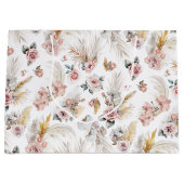 Boho Pampas Grass Geschenktasche Blush Floral Große Geschenktüte (Vorderseite)