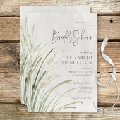 Boho Pampas Grass Minimal Brautparty Einladung