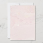 Boho Pampas Grass Orchid Blush Bloral Wedding Einladung (Rückseite)