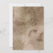 Boho Pampas Grass Probe Dinner Einladung (Rückseite)