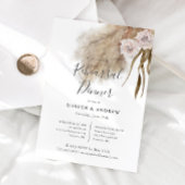 Boho Pampas Grass Probe Dinner Einladung
