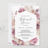 Boho Pampas Grass Probe Dinner Einladung (Vorderseite)