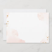 Boho Pampas Grass Rainbow Desert Girl Baby Shower Einladung (Rückseite)