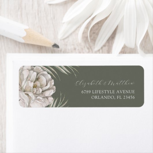 Boho Pampas Grass Return Address Label (Insitu)