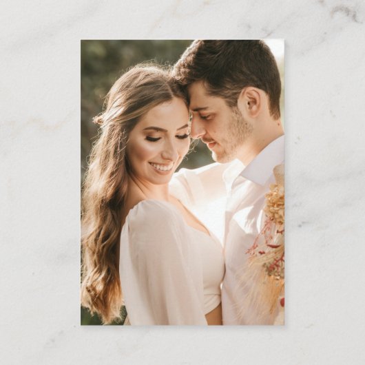 Boho Pampas Grass Sage Website QR Code Begleitkarte (Rückseite)