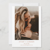 Boho Pampas Grass Save the Date Einladung (Rückseite)