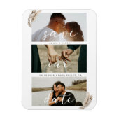 Boho Pampas Grass Save the Date Hochzeit Magnet (Vertikal)