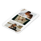 Boho Pampas Grass Save the Date Hochzeit Magnet (Linke Seite)