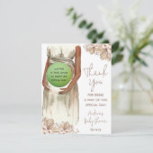 Boho Pampas Grass schwangere Mutter EOS Lip Balm Begleitkarte (Stehend Vorderseite)