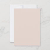 Boho Pampas Grass Song Request RSVP Card (Rückseite)