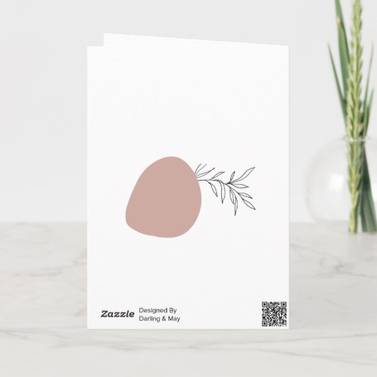 Boho Pampas Grass Sun Mandala jedes Alter Geburtst Karte (Rückseite)