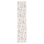 Boho Pampas Grass Table Runner Blush Floral Kurzer Tischläufer (Vorderseite)