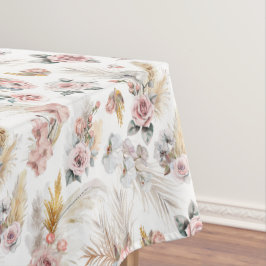 Boho Pampas Grass Tablette Blush Bloral Tischdecke