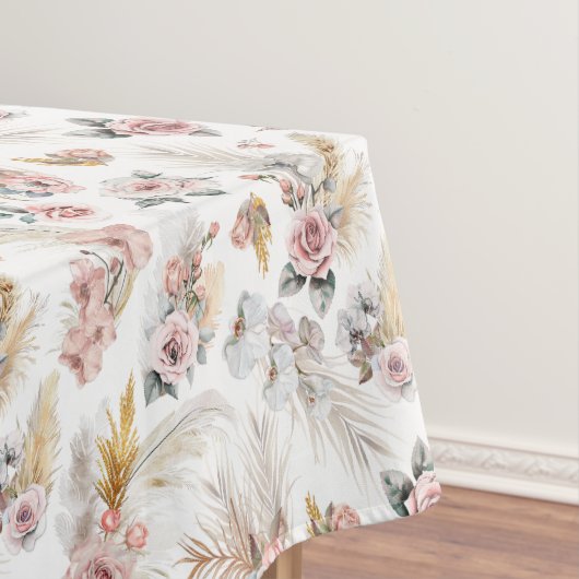 Boho Pampas Grass Tablette Blush Bloral Tischdecke (Beispiel)