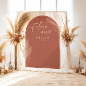 Boho Pampas Grass Terracotta Arch Brautparty Wandteppich