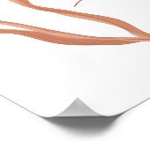 Boho Pampas Grass Terracotta Brautparty Willkommen Poster (Ecke)