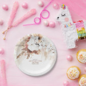 Boho Pampas Grass Terracotta Floral Jedes Party Pappteller (Party)