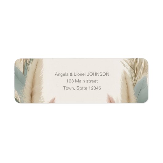 Boho Pampas Grass Terracotta Wedding (Vorne)