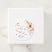 Boho Pampas Grass Vielen Dank für Ihre Unterstützu Geschenkanhänger (Beispiel)