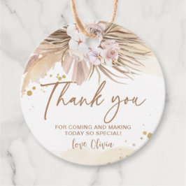 Boho Pampas Grass Vielen Dank Geschenkanhänger