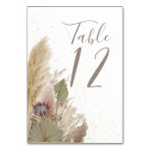 BOHO PAMPAS GRASS WATERCOLOR TISCHNUMMER (Vorderseite)