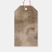 Boho Pampas Grass Watercolor Wedding Geschenkanhänger (Rückseite)