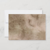 Boho Pampas Grass Watercolor Wedding RSVP (Rückseite)