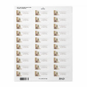 BOHO PAMPAS GRASS WATERCOLOR WEDESS-ADRESSE-ETIKET (Vorne)