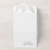 Boho Pampas Grass Wedding All In One Einladung (Außenbereich)