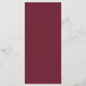 Boho Pampas Grass Wedding Brautparty Menu Menükarte (Rückseite)