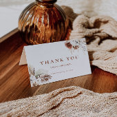 Boho Pampas Grass Wedding Dankeschön Karte