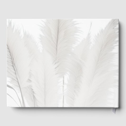 Boho Pampas Grass Wedding Gästebuch (Rückseite)