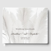 Boho Pampas Grass Wedding Gästebuch (Vorderseite)