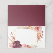 Boho Pampas Grass Wedding Platzkarten (Außenseite Aufgefaltet)