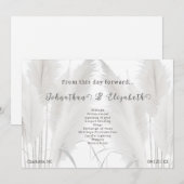 Boho Pampas Grass Wedding Program Programm (Vorne/Hinten)