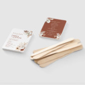 Boho Pampas Grass Wedding Programm Hand Fächer (Non-assembled)