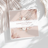 Boho Pampas Grass Wedding Serviette