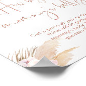 Boho pampas grass wie groß ist Mama's Bauchspiel Poster (Ecke)