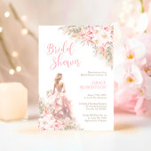 Boho Pampas Orchids Peonies Dress Brautparty Einladung